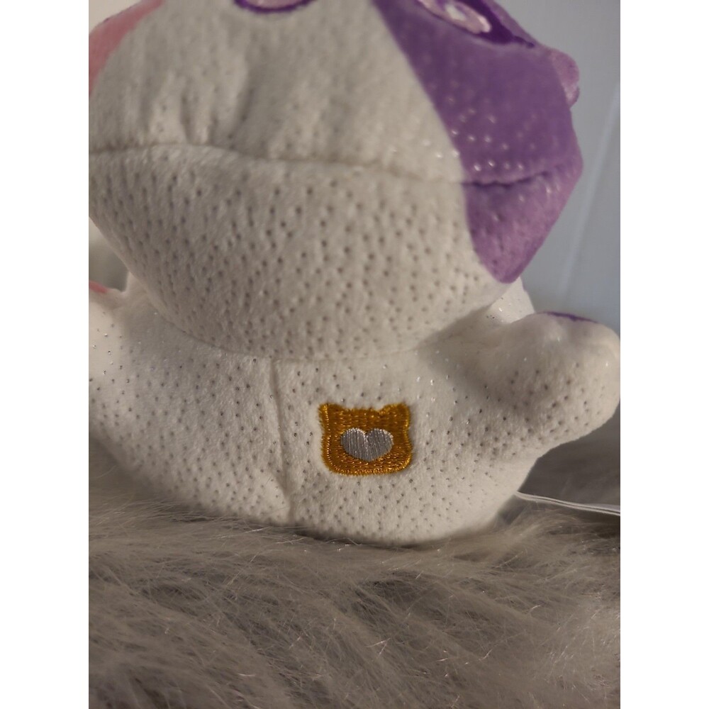 Aphmau MeeMeows Plush Cat Glitter Pink Purple White Hearts Stars 6” Stuffed Toy - Picture 3 of 7